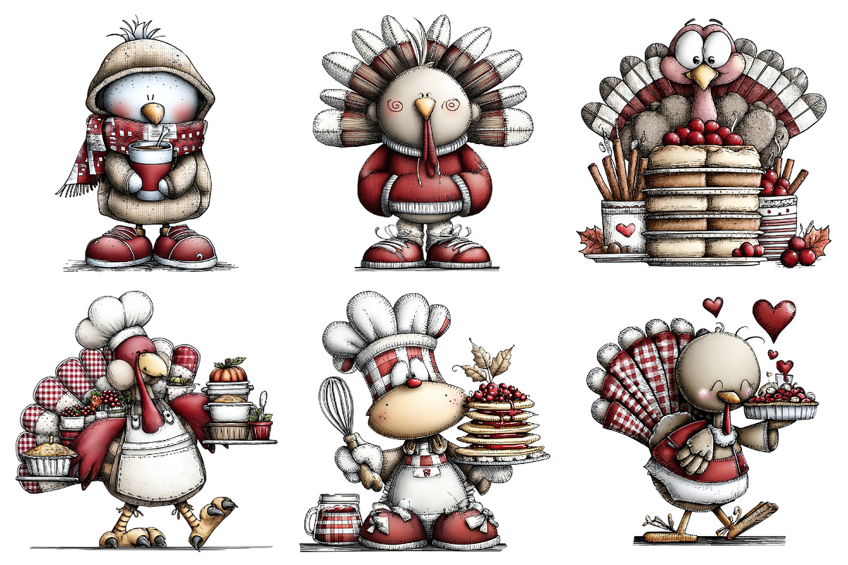 Whimsical Thanksgiving Tarki Clipart, an Illustration by Daily.Designs (Photo 4 of 5)