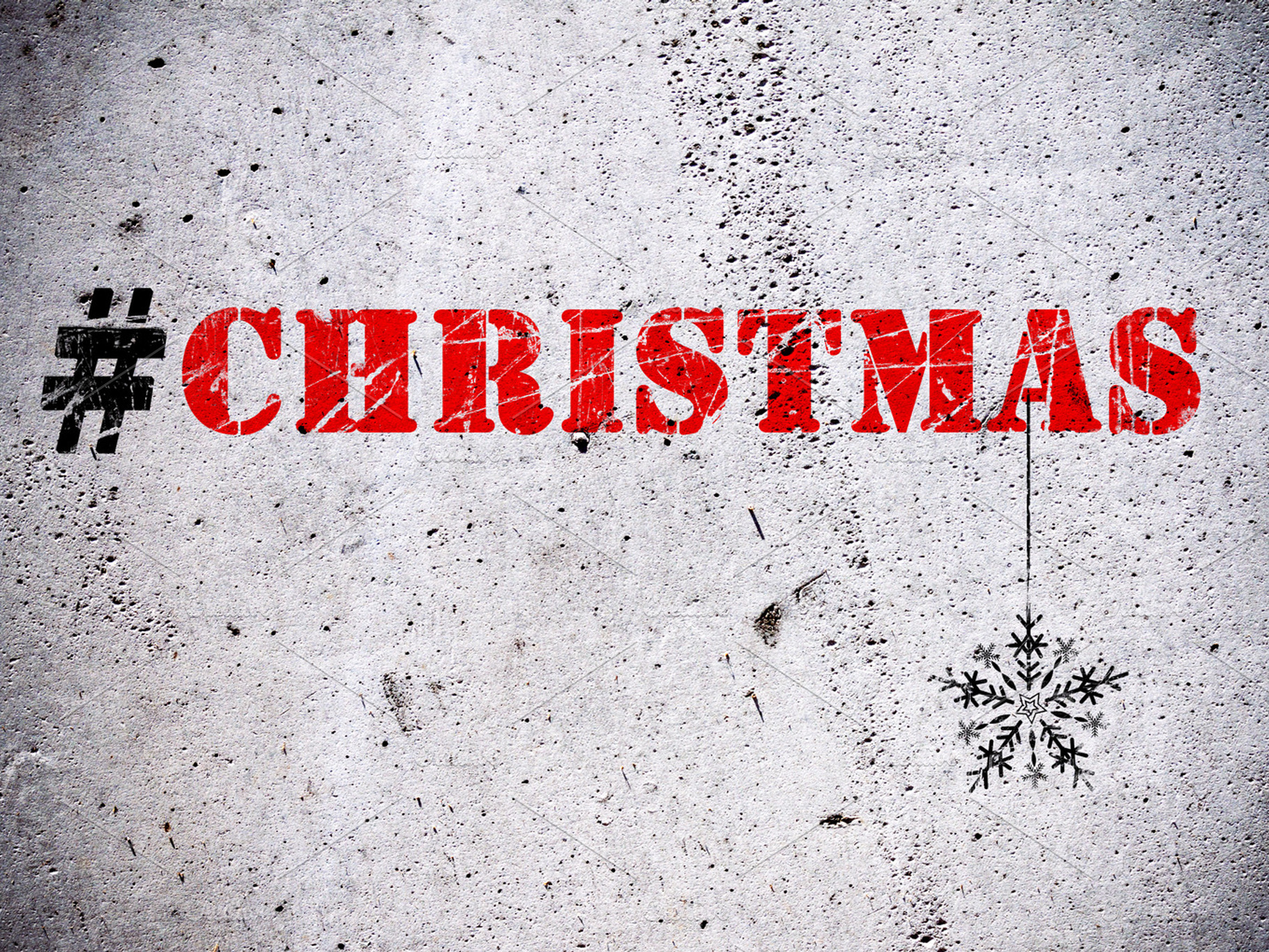 Christmas hashtag illustration, a Holiday Photo by BOOCYS