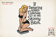Retro Pin-Up Cowgirl Clipart Bundle, a Graphic by GlitterCraft (Thumbnail 20 of 61)