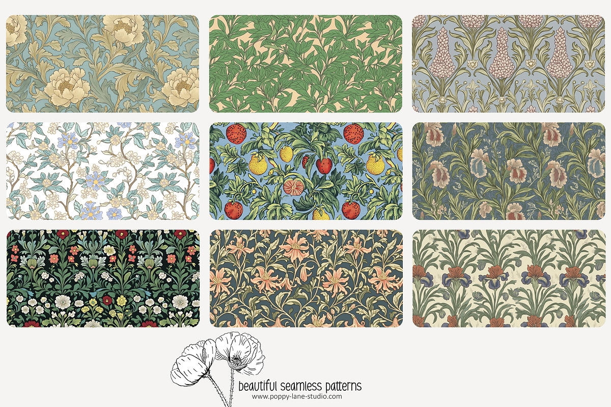 70 Arts & Crafts seamless pattern, a Pattern Graphic by Poppy Lane Studio (Photo 2 of 10)