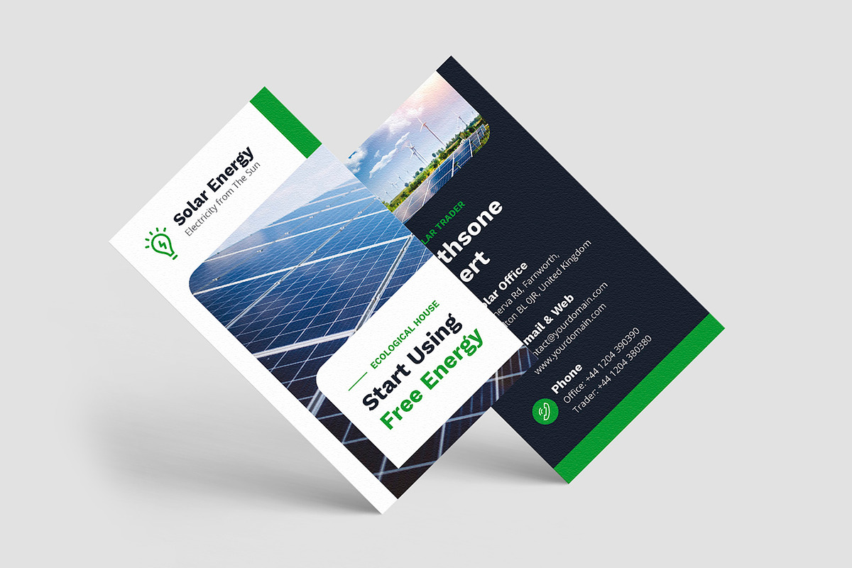 Solar Energy Business Card Template, a Business Card Template by artbart (Photo 3 of 8)