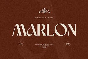 Marlon Elegant Serif Font Typeface