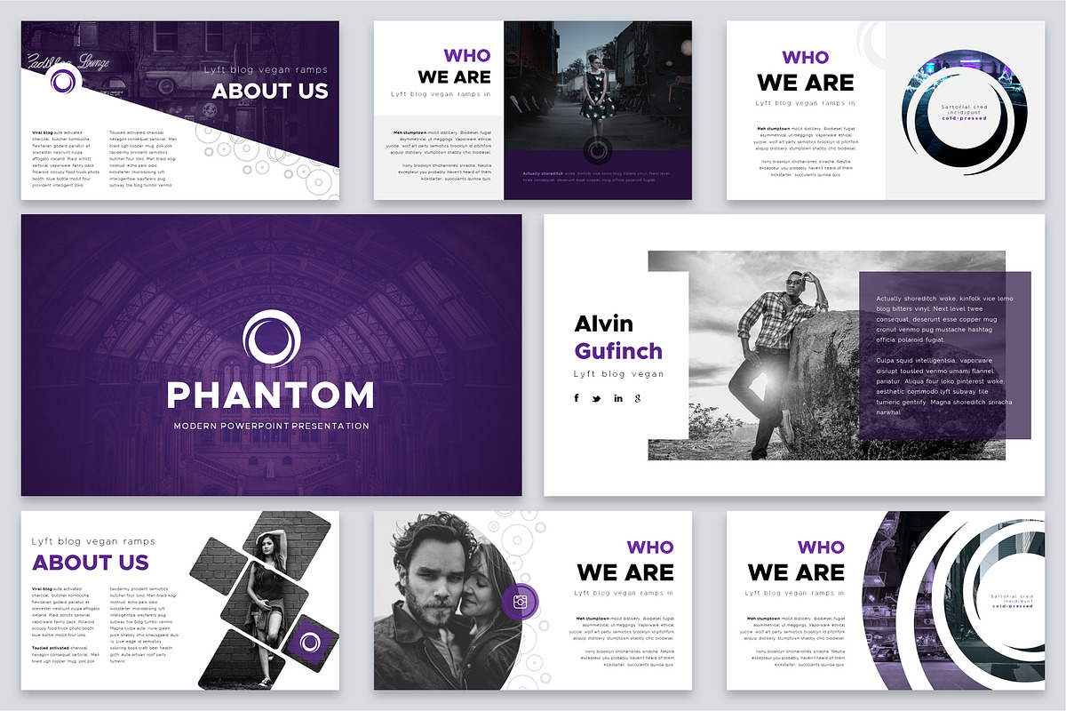 Phantom Modern PowerPoint Template, a Presentation Template by Reshapely (Photo 3 of 15)