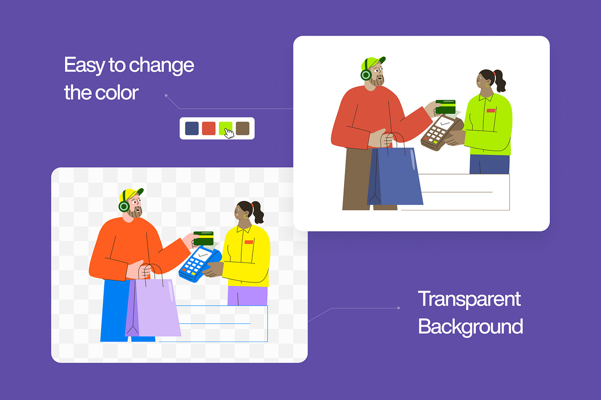 100 E-Commerce Illustration Bundle, a Person Illustration by Brickclay (Photo 5 of 6)
