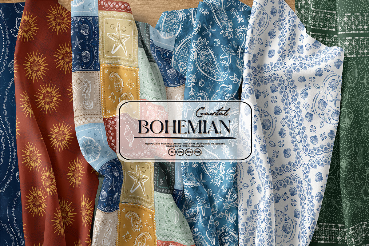 Coastal Bohemian Collection, a Pattern Graphic by MSNTY STUDIOX (Photo 2 of 33)
