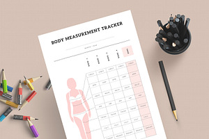 Body Measurement Fitness Planner