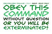 Obey Obey Obey, a Handwritten Font by Comicraft Fonts (Thumbnail 2 of 5)