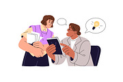 Students learning set. Education, an Education Illustration by PaperTrident (Thumbnail 6 of 17)