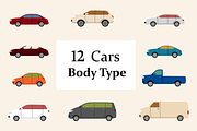 Cars Body Type Illustration, a Transportation Illustration by Zakazis (Thumbnail 1 of 4)