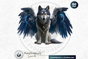 Watercolor Mystic Wolves Clipart Set, an Animal Illustration by ThatsDesignArt (Thumbnail 5 of 15)