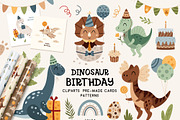 Dinosaur Birthday collection, an Animal Illustration by JulzaArt (Thumbnail 1 of 8)