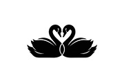 Swan Love Silhouette SVG Bundle, an Illustration by Designs_River (Thumbnail 4 of 31)