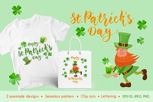 St. Patricks Day Clipart & Pattern