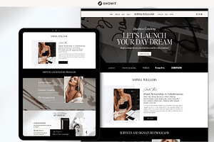 Showit Web Template, Showit Template