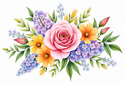 Pastel Floral Watercolor Art, an Illustration by jahid234 (Thumbnail 11 of 11)