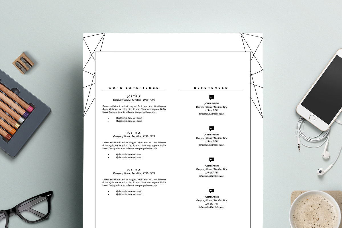 Modern Resume & Cover Letter MS Word, a Resume Template by This Paper Fox (Photo 2 of 5)