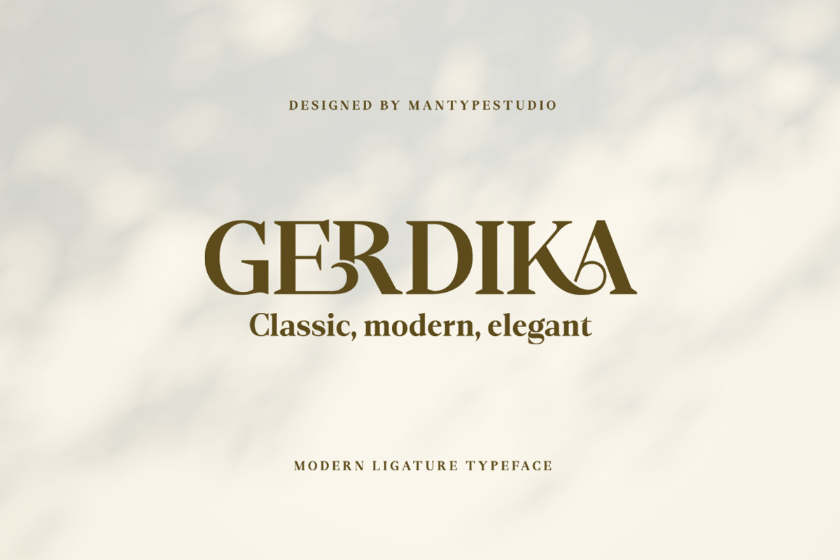 Gerdika, a Serif Font by Mantype Studio (Photo 1 of 14)
