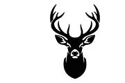 deer head wall mount silhouette, an Illustration by Amazin_art (Thumbnail 9 of 51)
