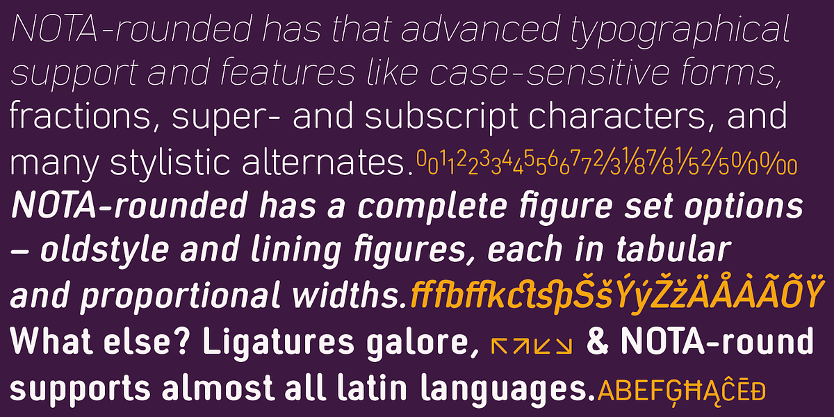 Nota-Rounded, a Sans Serif Font by Wiescher-Design (Photo 4 of 7)