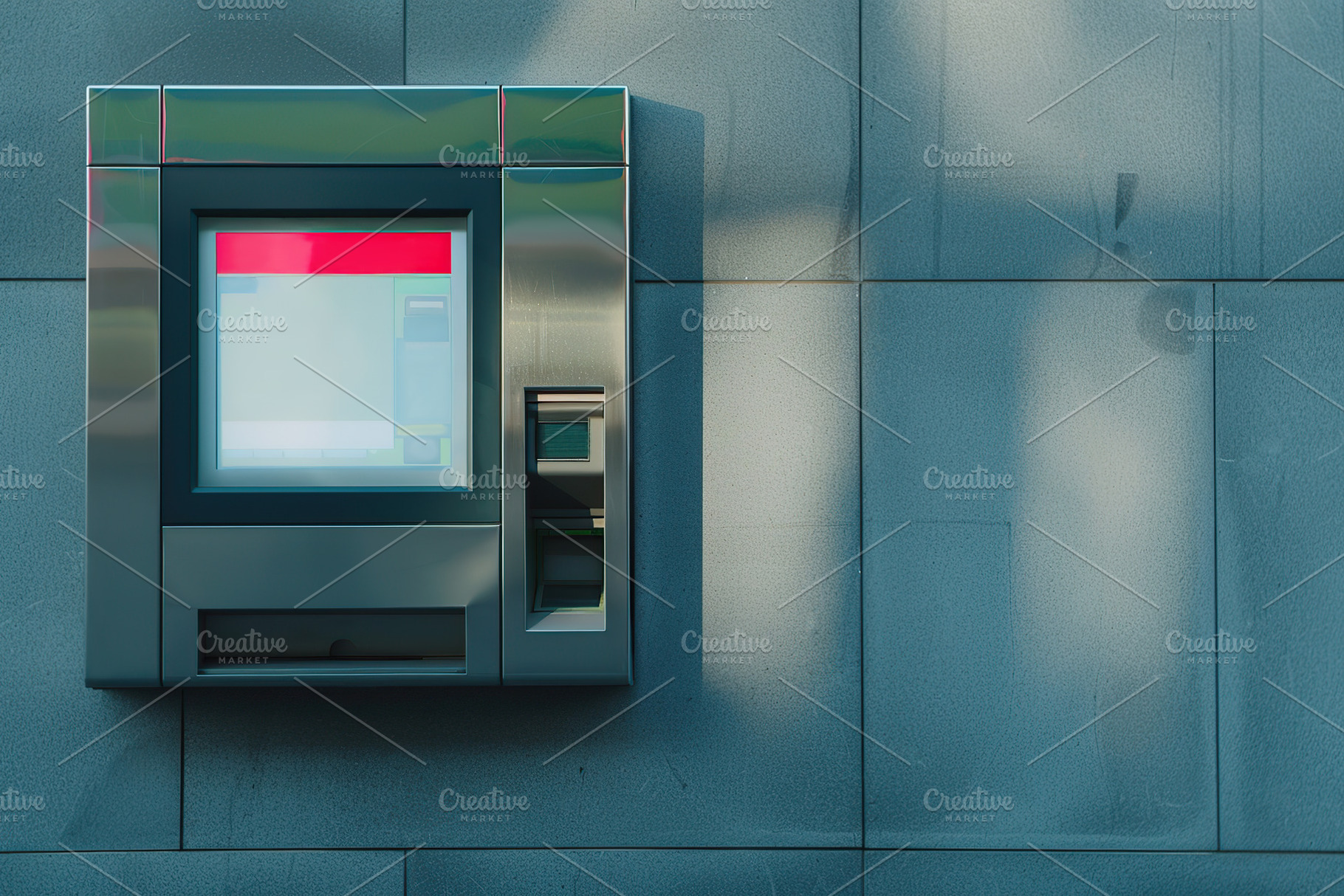 Authorized teller machine on a city street, a Technology Photo by AlyaAnd
