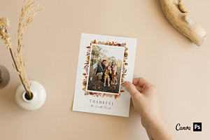 Thanksgiving Card Template FA005