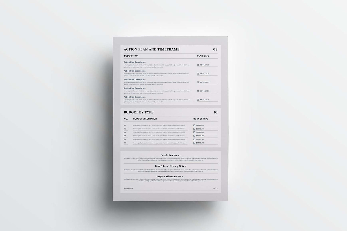 Marketing Plan | MS Word & Indesign, a Stationery Template by design_hut (Photo 7 of 7)