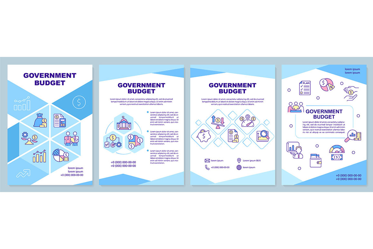 Government budget brochure template, a Brochure Template by IMG Visuals