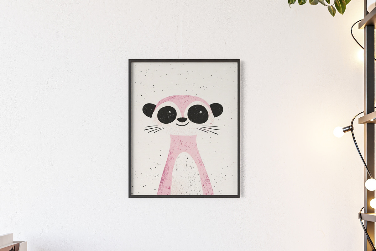 Cute Panda Nursery Wall Art, an Animal Illustration by elfy creative (Photo 5 of 5)