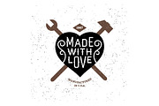 Vintage Label Made With Love, an Illustration by Ezepov (Thumbnail 2 of 3)