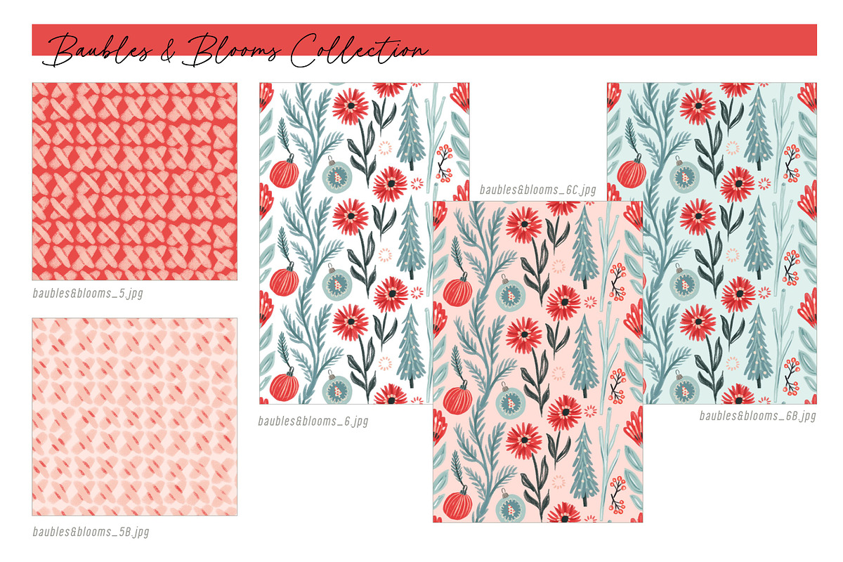 Christmas Digital Paper, a Pattern Graphic by FINEAPPLE (Photo 7 of 9)