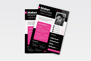 Modern Resume CV, a Resume Template by dokudokunomi (Thumbnail 3 of 4)