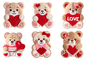 Faux Yarn Valentine's Day Teddy Bear, an Illustration by Designworld (Thumbnail 5 of 5)