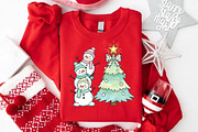 Coquette Christmas Snowman PNG, an Illustration by Libby Wishes (Thumbnail 4 of 8)