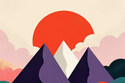 Vibrant Mountain Landscape, a Seasonal Illustration by StockVerse Creative (Thumbnail 3 of 4)