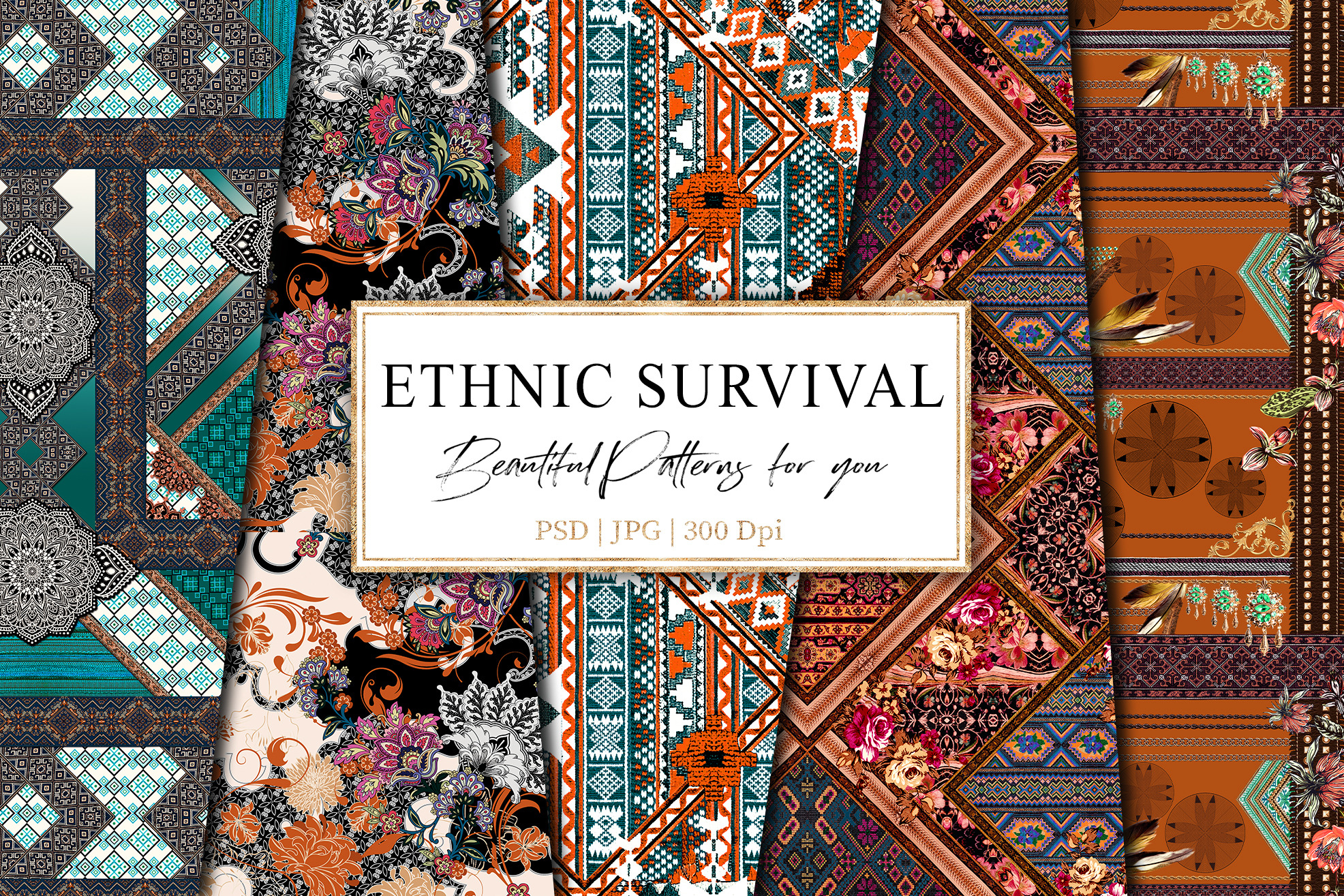 Ethnic Survival, a Pattern Graphic by Luiz da Rolt Grathwohl