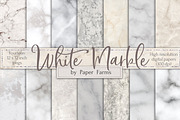 White marble backgrounds, a Texture Graphic by Paper Farms (Thumbnail 1 of 2)