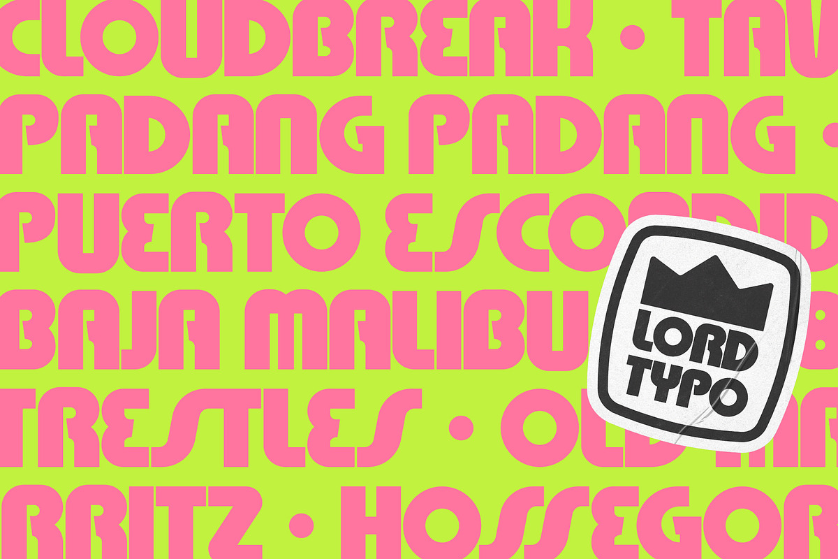 Zippers — Retro Surfy Display Font, a Font by Mikey Weeks (Photo 2 of 8)