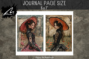 Victorian Girl Junk Journal Pages, a Person Illustration by Digital Art Mahdiseño (Thumbnail 6 of 10)
