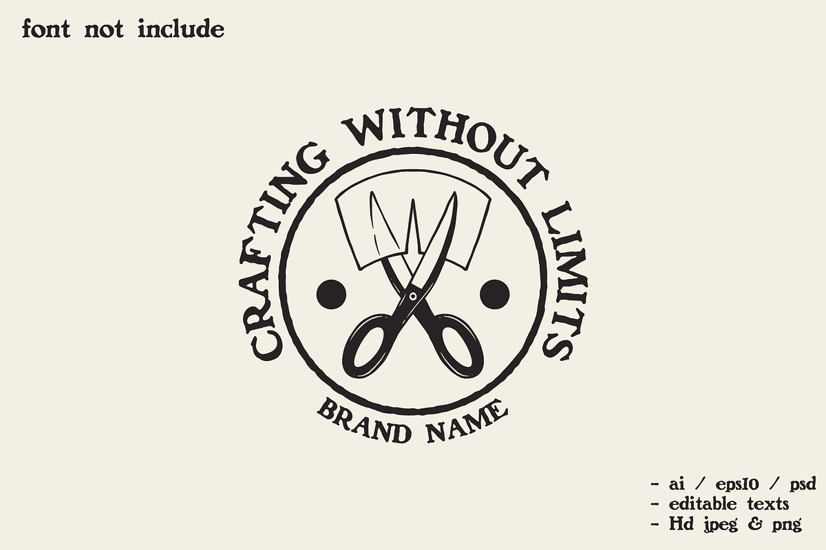 scissors cutting paper silhouette, a Branding & Logo Template by Judsart