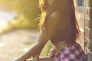 Somewhere in the suburbs stock photo containing fashion and beautiful