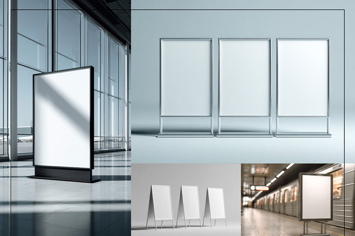Urban Street Billboard Mockup Bundle, an Advertising Mockup by Mego-studio (Photo 7 of 11)