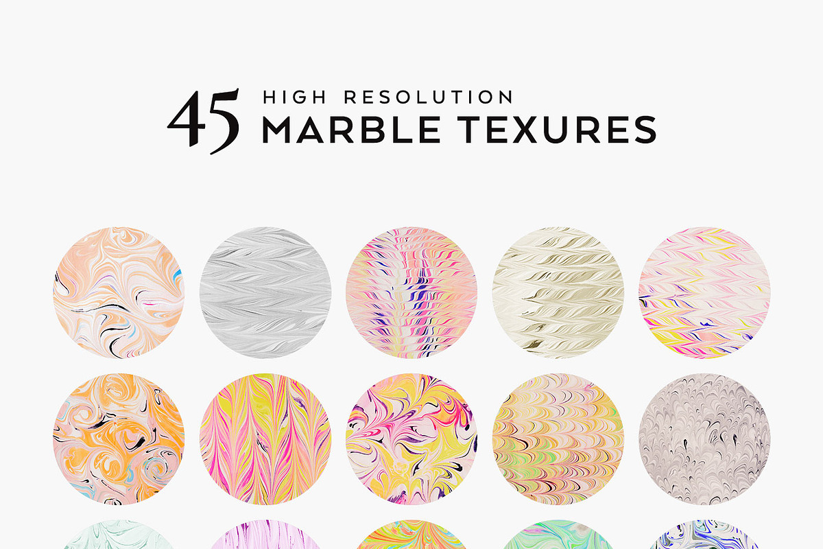 Organic Marbling Ebru Textures, a Texture Graphic by P.F. Creative Lab (Photo 5 of 5)
