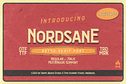 Nordsane - Retro Serif Font, a Serif Font by Snape Design Studio (Thumbnail 1 of 7)