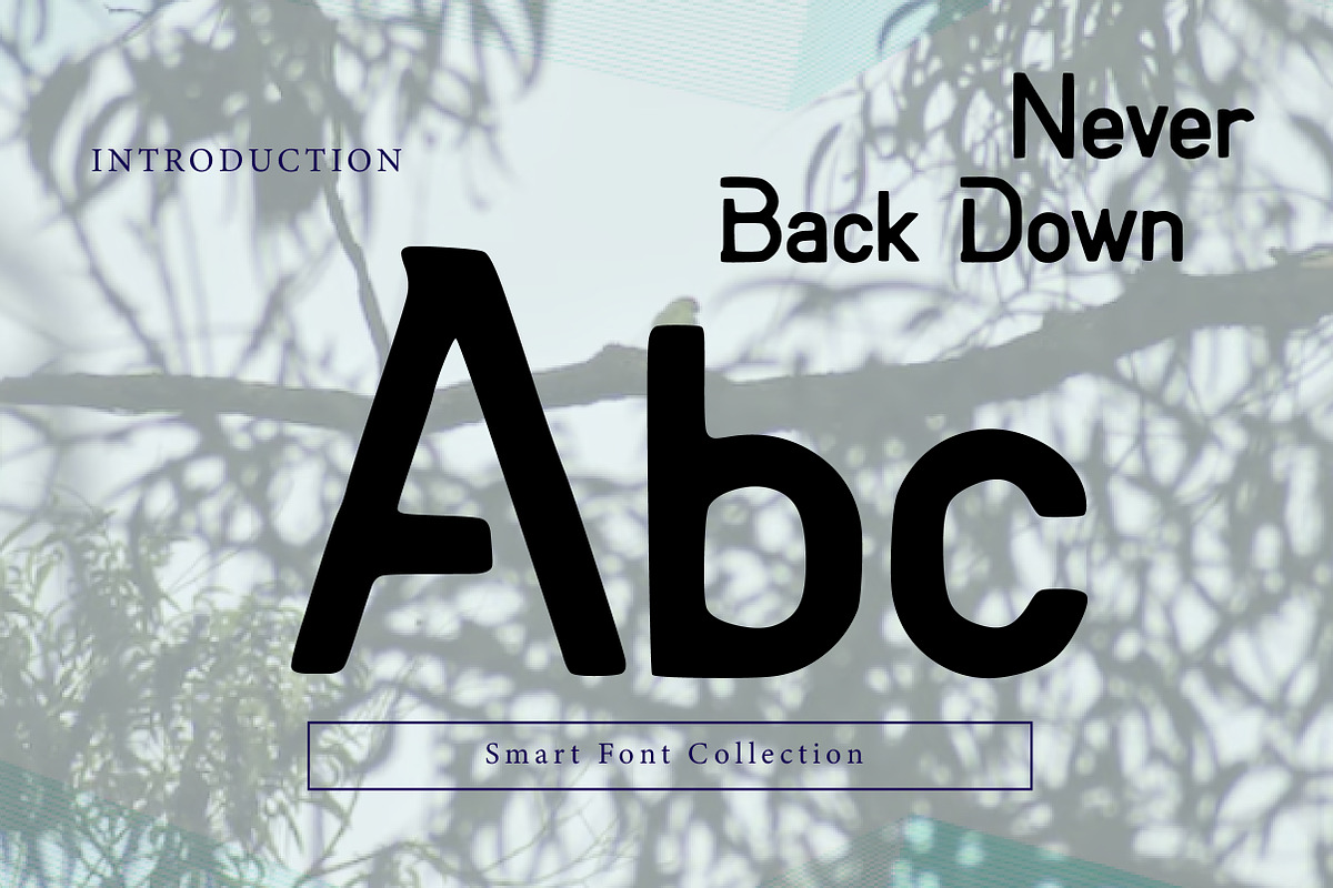 Never back down, a Sans Serif Font by Wow Magic (Photo 2 of 3)