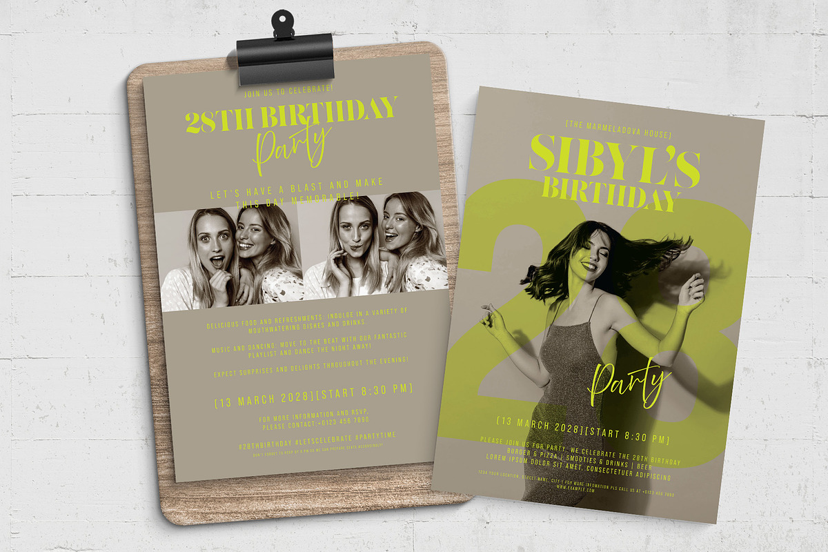 Birthday Party Flyer Template, a Flyer Template by BrandPacks (Photo 3 of 5)