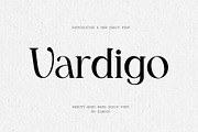 Vardigo - Minimalist Serif Typeface, a Serif Font by Elmous (Thumbnail 1 of 10)