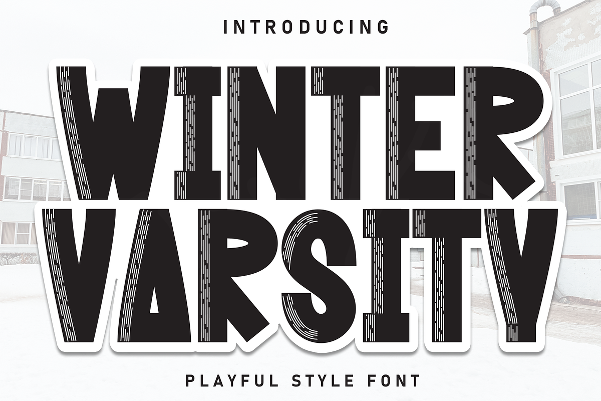 Winter Varsity | Script Font, a Script Font by Scratchones (Photo 1 of 7)