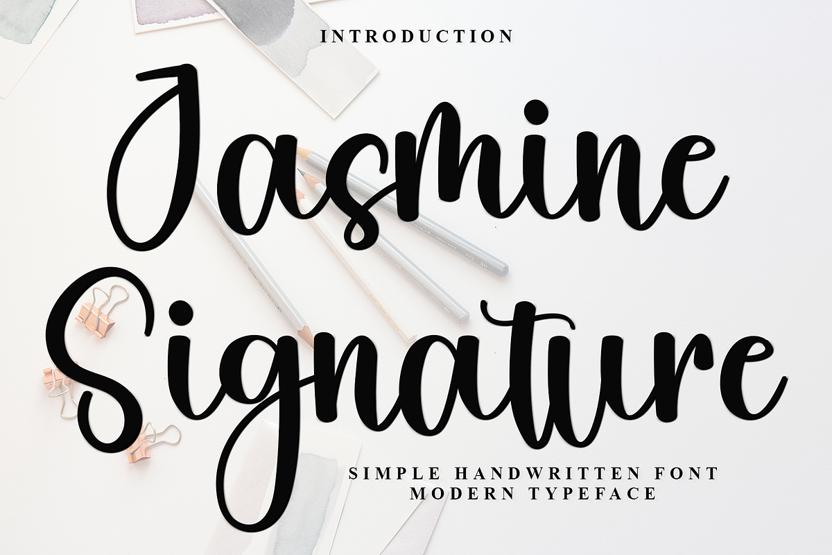Jasmine Signature, a Handwritten Font by FreshTypeINK (Photo 1 of 8)
