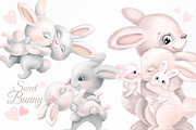 Cute Bunny in Love, an Animal Illustration by MarinadeArt (Thumbnail 1 of 7)
