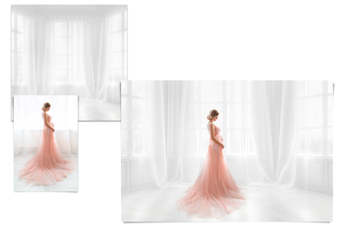 25 White Room Digital Photo Backdrop, a Layer Style Add-On by HappyNews (Photo 6 of 8)